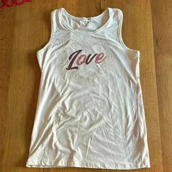 Set- Multicolor drape sweater 2 piece set with tank top - Girls XL 16 - Picture 5 of 5